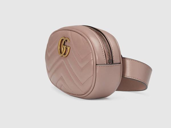 GUCCI グッチコピー〔GGマーモント〕キルティングレザー ベルトバッグ 8042003